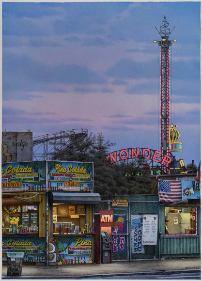 FREDERICK BROSEN (b. 1954), &quot;Wonder,&quot; 2022. Watercolor over graphite on paper, 35 x 25 in.