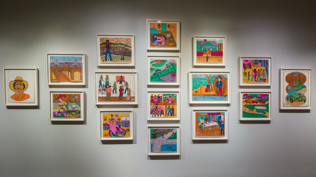 "Self-Taught Artists at the Crossroads of Fact and Fiction," installation view