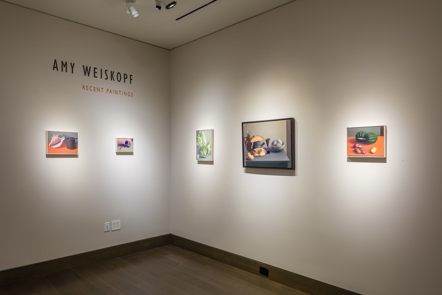 installation view of Amy Weiskopf "Recent Paintings" at Hirschl & Adler Modern, New York