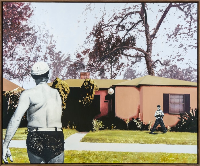 Catch, 2014, Oil on linen, 50 x 60 in.