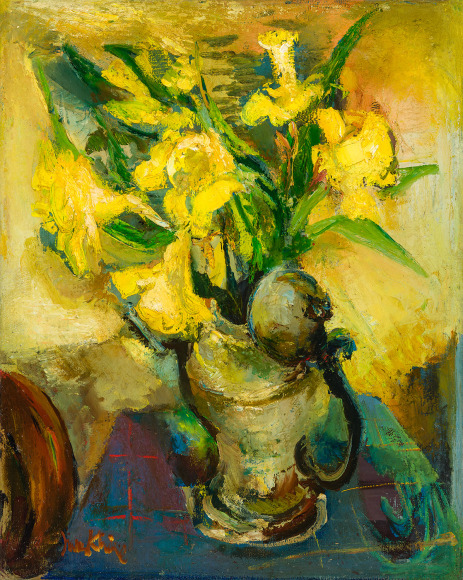 Franz Kline (1910–1962), "Jonquils," 1944. Oil on canvas, 20 x 16 in.
