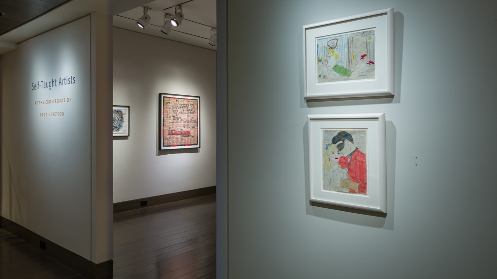 "Self-Taught Artists at the Crossroads of Fact and Fiction," installation view