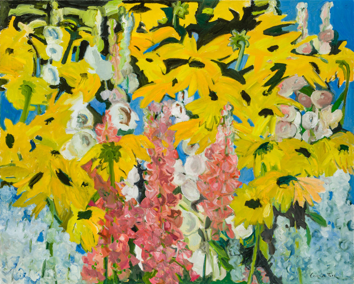 Cornelia Foss (b. 1931), &quot;Black-eyed Susans,&quot;&nbsp;2025. Oil on canvas, 48 x 60 in.