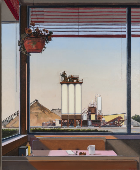 JOHN MOORE (b. 1941), Vacationland, 2019. Oil on canvas, 45 x 36 in.