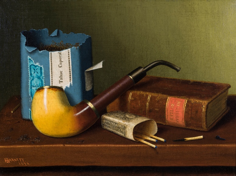 William Michael Harnett (1848&ndash;1892), The Smoker&rsquo;s Companions, 1878