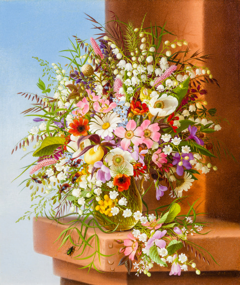 ADELHEID DIETRICH (1827–1891), Spring Bouquet, 1878. Oil on canvas, 13 1/2 x 11 1/2 in.
