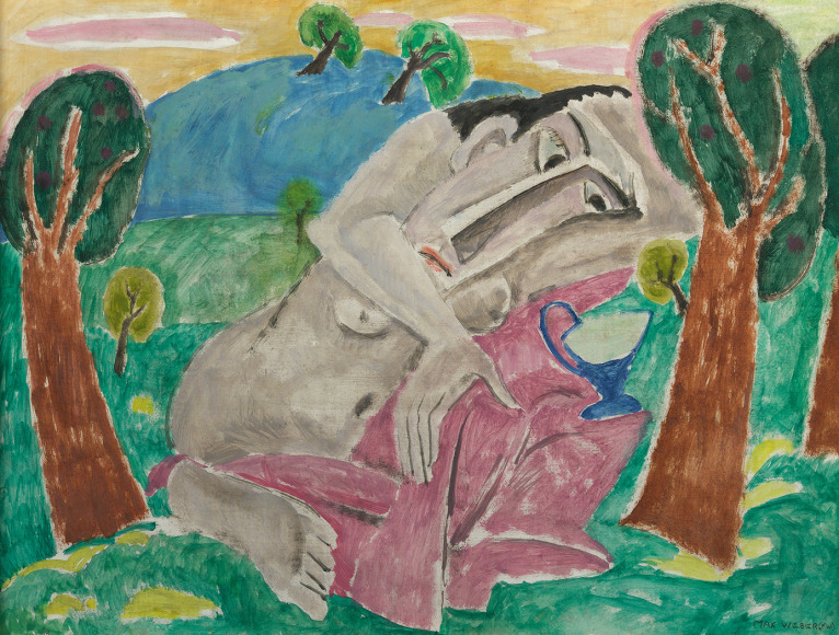 Max Weber (1881-1961), Leaning Figure, 1910