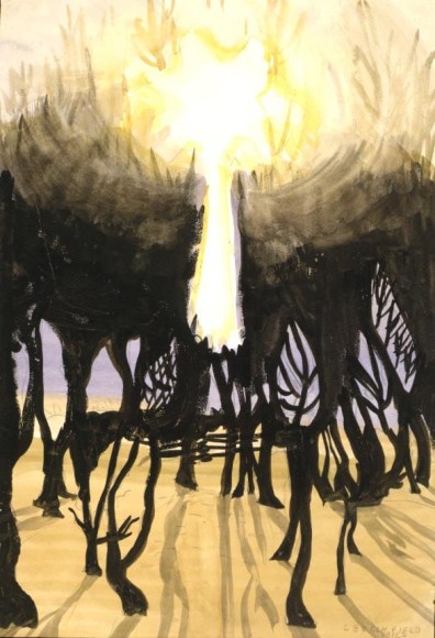 Charles Ephraim Burchfield (1893-1967), Sunlight in Forest, 1916