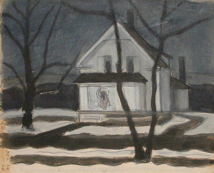 Oscar Bluemner (1867-1938), Snow, December, 1926