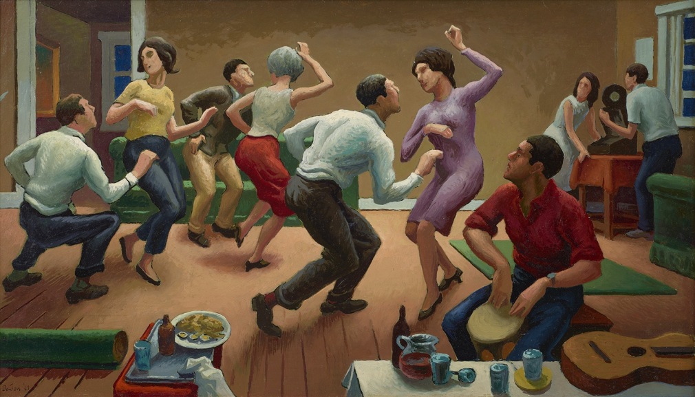 interior with figures