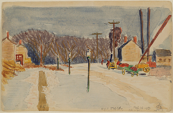 Oscar Bluemner (1867-1938), New York City, 170th Street, 1910