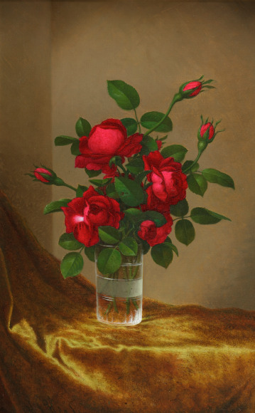 Martin Johnson Heade (1819-1904), Cluster of Roses in a Glass, circa 1885-1895