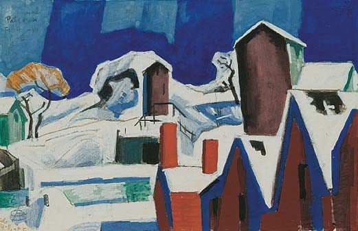 Oscar Bluemner (1867-1938), Canal, Paterson, 1916
