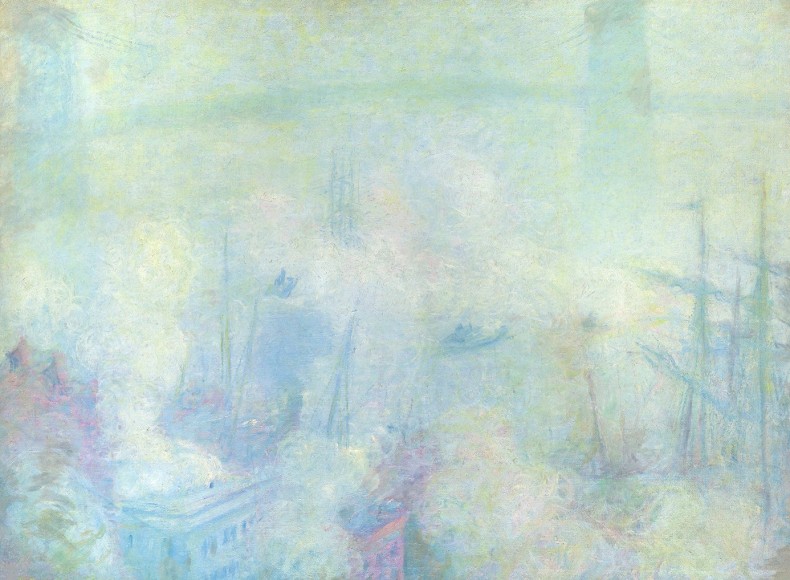 Theodore Earl Butler (1861-1963), Brooklyn Bridge, New Year&rsquo;s Day, 1900