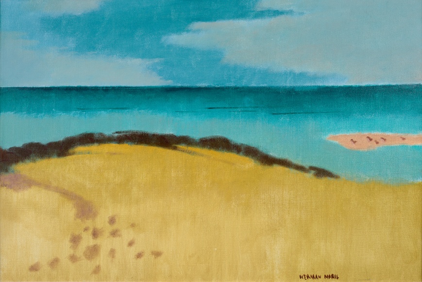 Herman Maril (1908-1986), Gulls on the Bar, 1985