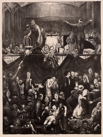 George Wesley Bellows (1882-1925), The Sawdust Trail, 1917