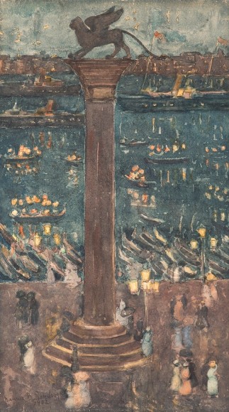 Maurice Brazil Prendergast (1859-1924), St. Mark&rsquo;s Lion, Venice, circa 1898-99