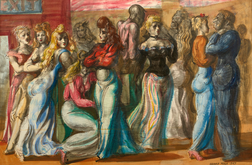 figures in an interior