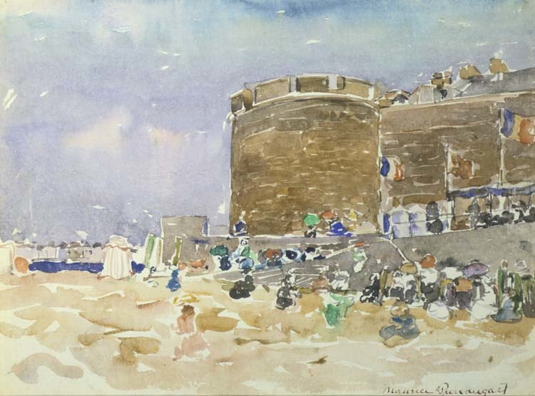 Maurice Brazil Prendergast (1859-1924), Old Town, St. Malo, circa 1907