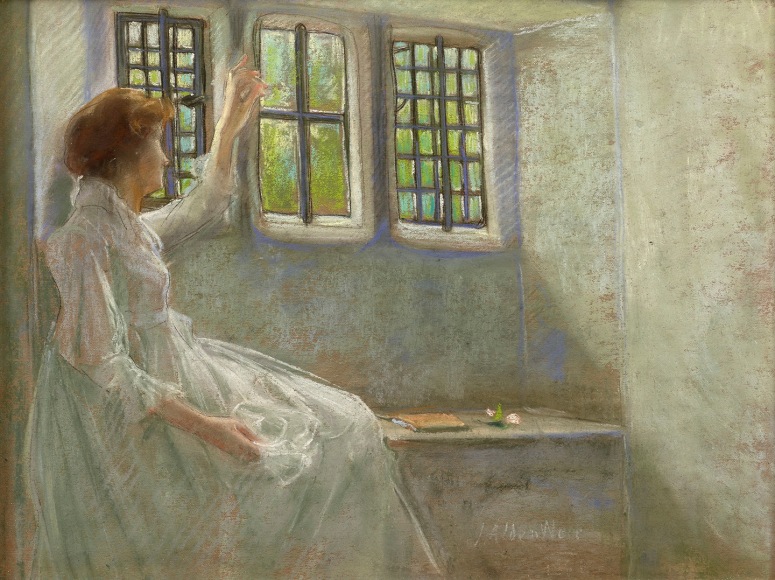 figure in an interior