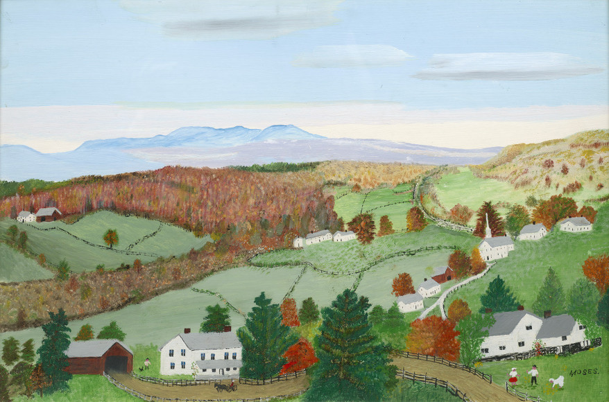 landscape with buildings and mountains