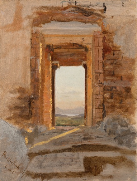 Lockwood de Forest (1850-1932), Parthenon Facing the Sea, Greece&nbsp;&nbsp;&nbsp;&nbsp; 