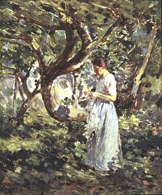 Theodore Robinson (1852-1896)&nbsp;&nbsp;&nbsp;&nbsp;&nbsp;&nbsp;&nbsp;&nbsp;&nbsp;&nbsp;&nbsp;&nbsp;&nbsp;&nbsp;&nbsp;&nbsp;&nbsp;&nbsp;&nbsp;&nbsp;&nbsp;&nbsp;&nbsp;&nbsp;&nbsp;&nbsp;&nbsp;&nbsp;&nbsp; , In the Orchard, circa 1891