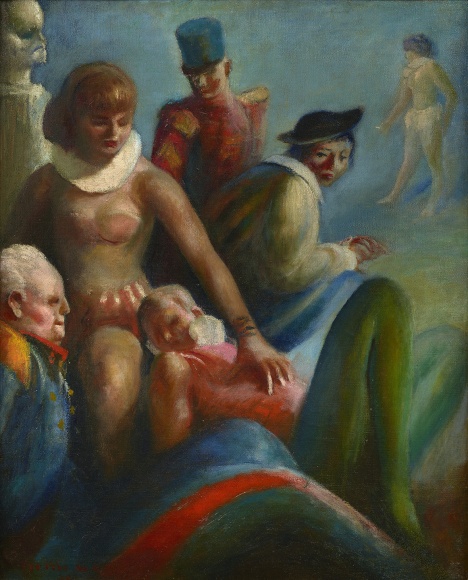figures in an interior
