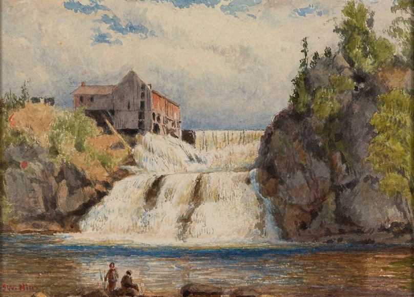 John William Hill (1812-1879), Goodrich Falls Near Jackson, White Mountains, 1850s