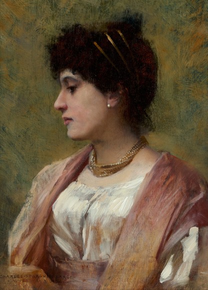 Charles Sprague Pearce (1851-1914)&nbsp; &nbsp; &nbsp; &nbsp; &nbsp; &nbsp; &nbsp; &nbsp; &nbsp; &nbsp; &nbsp; &nbsp; &nbsp; &nbsp; &nbsp;&nbsp;, A Lady of the Directoire