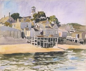 George Copeland Ault (1891-1948), Provincetown Waterfront, 1921