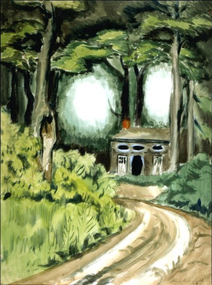 Charles Ephraim Burchfield (1893-1967)&nbsp;&nbsp;&nbsp;&nbsp;&nbsp;&nbsp; , The Turn in the Road, 1918&nbsp;
