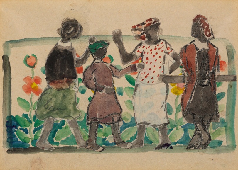 Charles Prendergast (1863-1948), Frieze of Figures, Florida, circa 1946-1947
