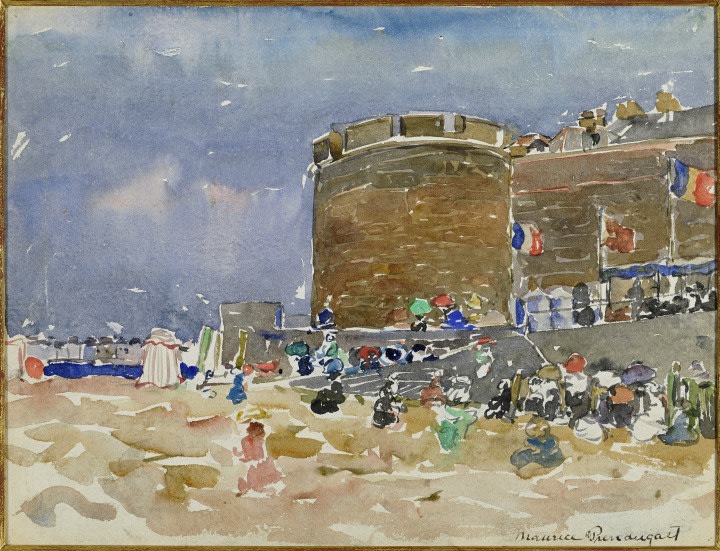 Maurice Brazil Prendergast (1859-1924)&nbsp;&nbsp;, Old Town, St. Malo, circa 1907