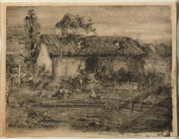 William Merritt Chase (1849-1916), Landscape with House