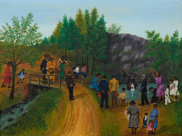 Queena Stovall (1887-1980), The Baptising, March 1951