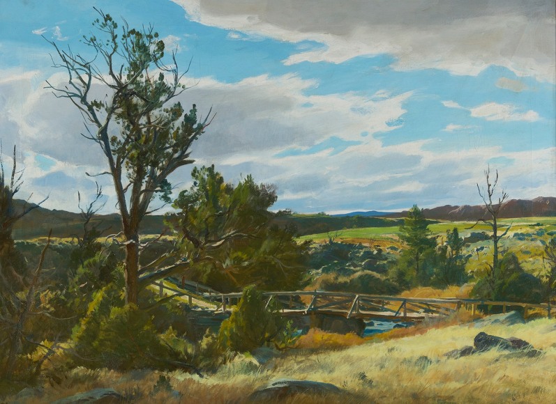 Ogden Minton Pleissner (1905-1983), Upper Circle Bridge, Wyoming, circa 1941