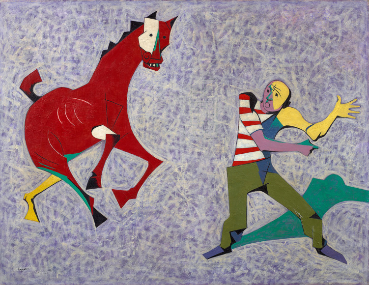 O. Louis Guglielmi (1906-1956), Study for &lsquo;Droll Gambit at Coney,&rsquo; circa 1949