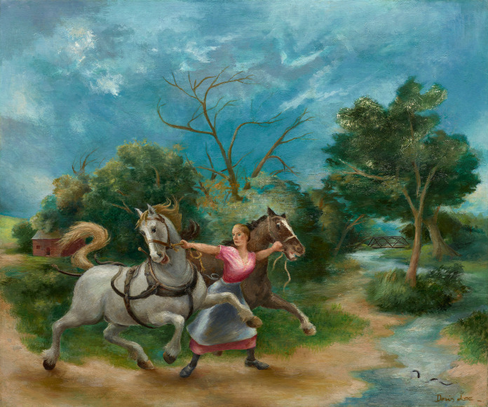 figure in a landscape