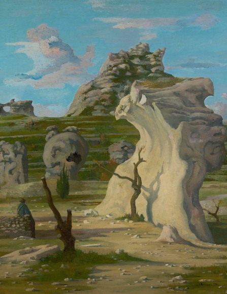 Eugene Berman (1899-1972), Rochers Du Val d’Enfer,  1933