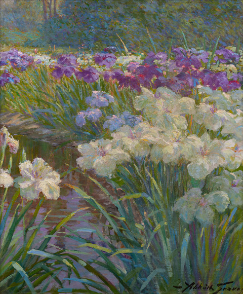 flowers in landscape