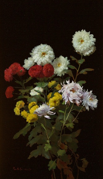 George Cochran Lambdin (1830-1896), Dahlias, circa 1910-15