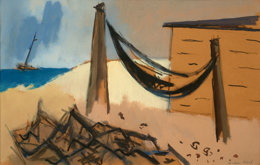 Herman Maril (1908-1986), Fisherman&rsquo;s Shack, 1973