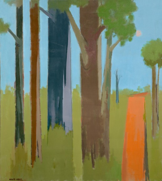 Herman Maril (1908-1986), Trees and Road, 1980