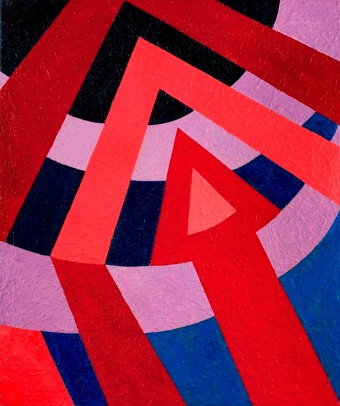 Hayward Oubre (1916-2006), A Missile Breaking the Sound Barrier Causing Sonic Booms, 1961