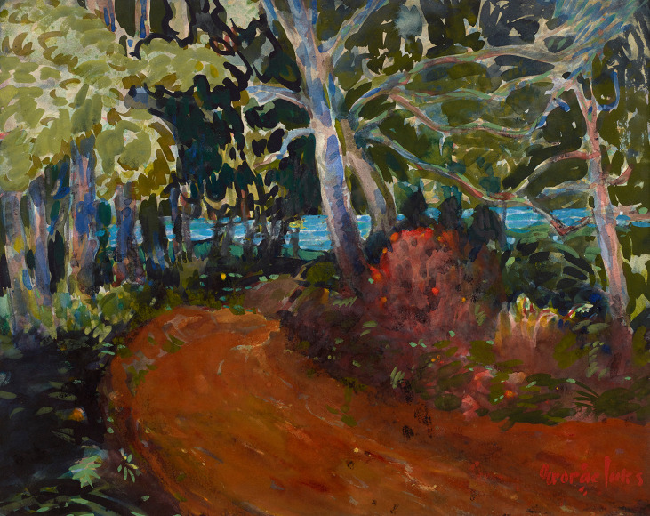 George Benjamin Luks (1867-1933), Road to the Water, circa 1925