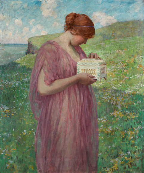 George Hitchcock (1850-1913), Pandora, circa early 1900s