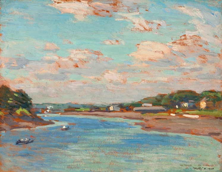 Willard Leroy Metcalf (1858-1925) , Study for &ldquo;The North Wind,&rdquo; 1920