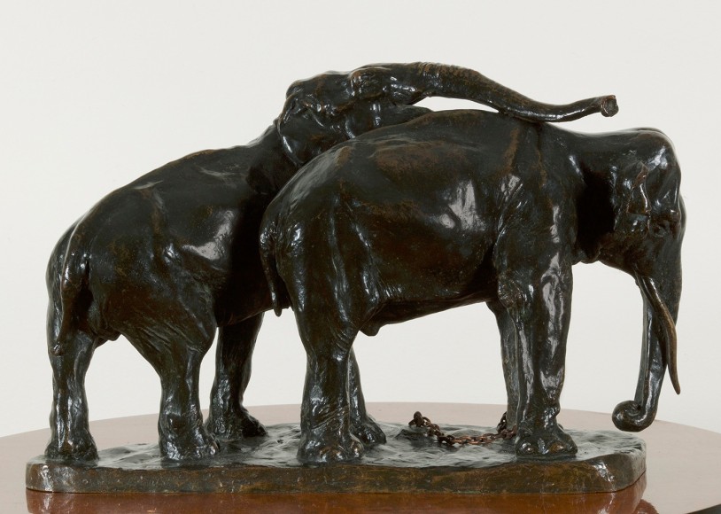 Anna Vaughn Hyatt Huntington (1876-1973), Treading at the Pickets, 1902