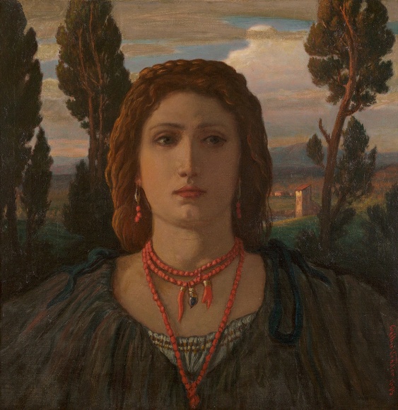 Elihu Vedder (1836-1923), The Coral Necklace, Italy, 1898